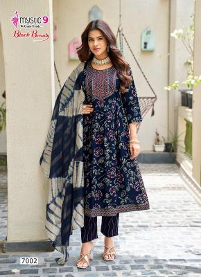 Mystic9 black beauty vol 7 wholesale printed kurti